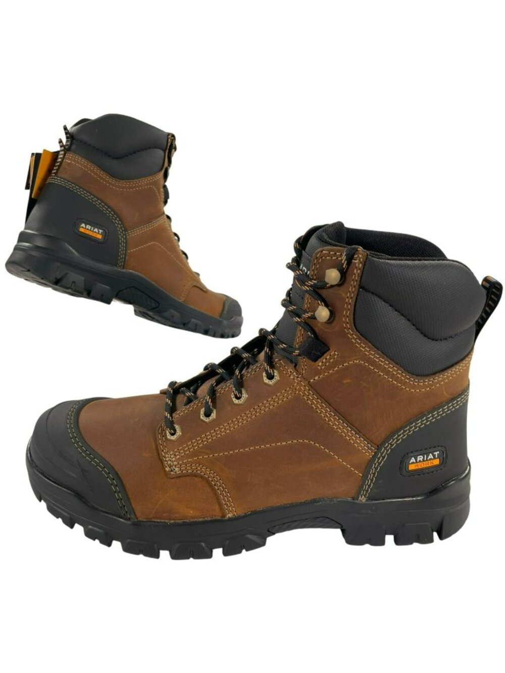 Ariat Treadfast Boots 6" Soft Toe Electrical Hazard Waterproof Men's Size 12 NEW